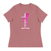 Women's Breast Cancer Through Christ Tee - JohnVsGBMHeather MauveS