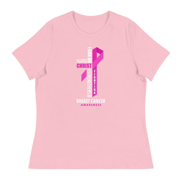 Women's Breast Cancer Through Christ Tee - JohnVsGBMPinkS