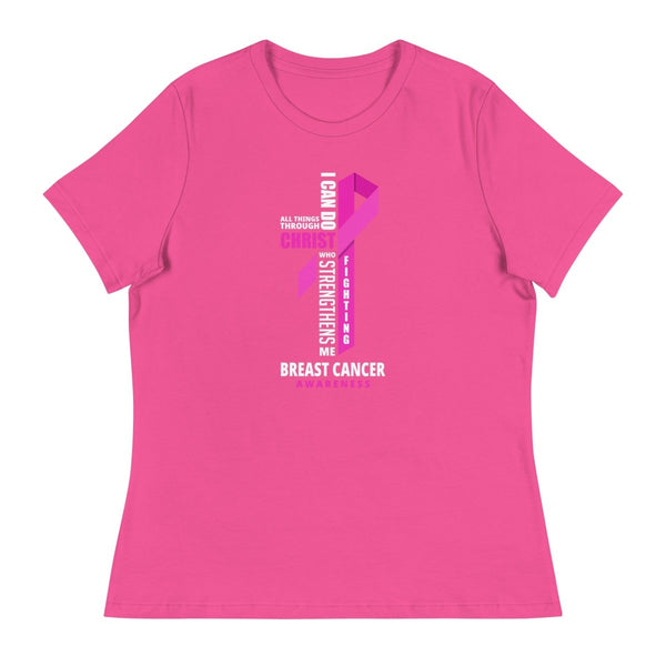 Women's Breast Cancer Through Christ Tee - JohnVsGBMBerryS