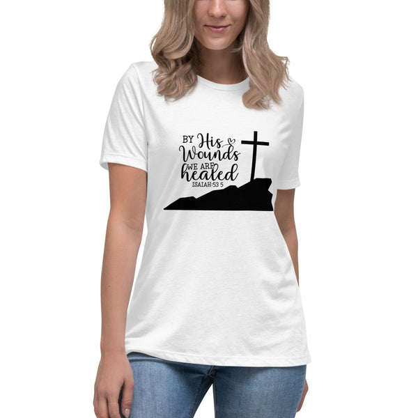 Women's By His Wounds Tee - JohnVsGBMWhiteS