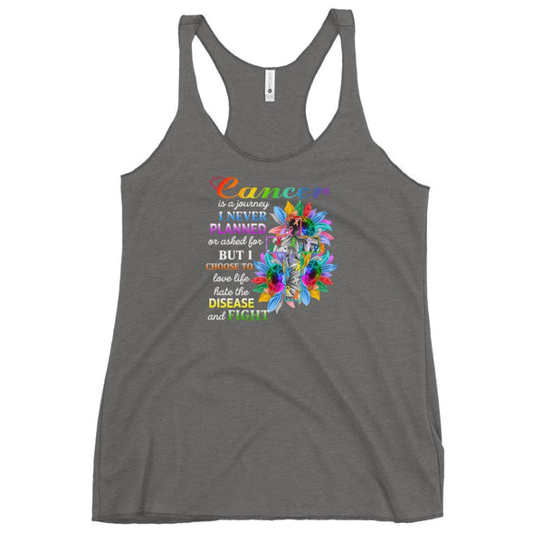 Women's Cancer Never Planned Tank Top - JohnVsGBMPremium HeatherXS