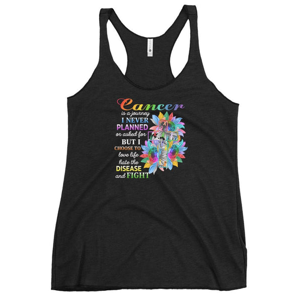 Women's Cancer Never Planned Tank Top - JohnVsGBMVintage BlackXS