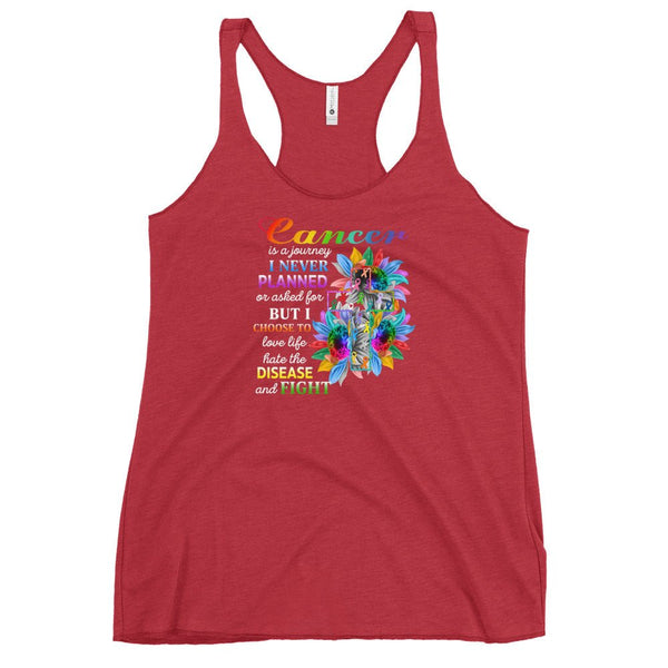 Women's Cancer Never Planned Tank Top - JohnVsGBMVintage RedXS