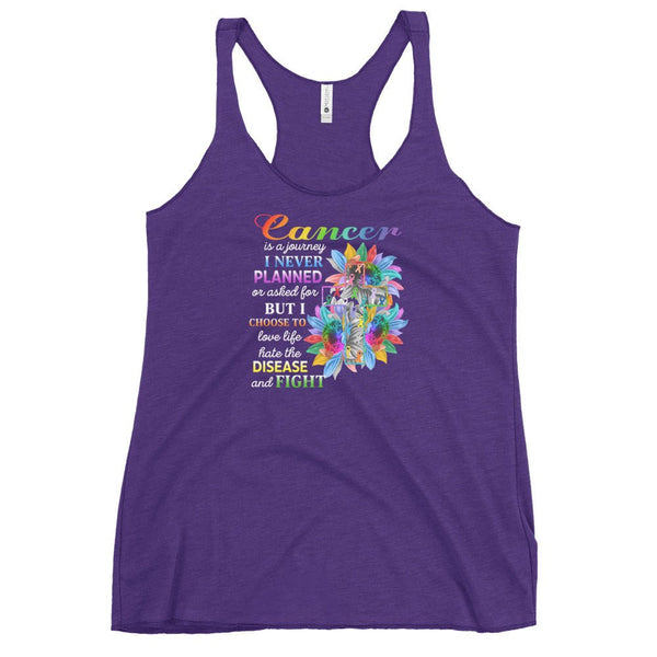 Women's Cancer Never Planned Tank Top - JohnVsGBMPurple RushXS
