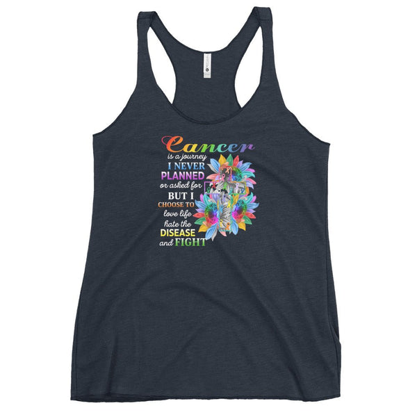 Women's Cancer Never Planned Tank Top - JohnVsGBMVintage NavyXS