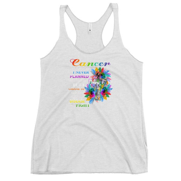 Women's Cancer Never Planned Tank Top - JohnVsGBMHeather WhiteXS