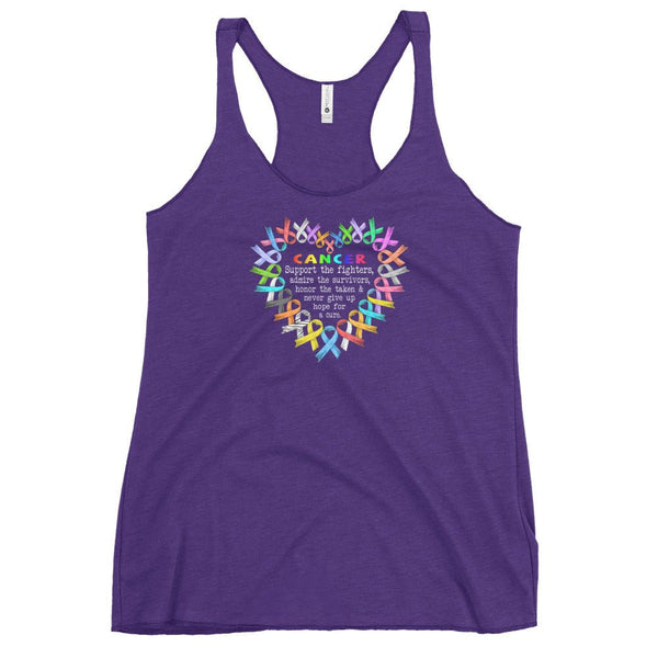 Women's Cancer Support Fighters Tank Top - JohnVsGBMPurple RushXS