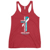 Women's Cervical Cancer Christ Tank Top - JohnVsGBMVintage RedXS