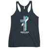 Women's Cervical Cancer Christ Tank Top - JohnVsGBMVintage NavyXS