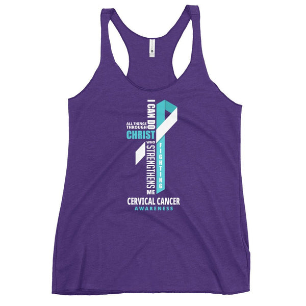 Women's Cervical Cancer Christ Tank Top - JohnVsGBMPurple RushXS