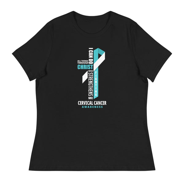 Women's Cervical Cancer Through Christ Tee - JohnVsGBMBlackS
