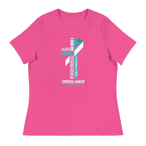 Women's Cervical Cancer Through Christ Tee - JohnVsGBMBerryS
