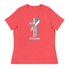 Women's Cervical Cancer Through Christ Tee - JohnVsGBMHeather RedS