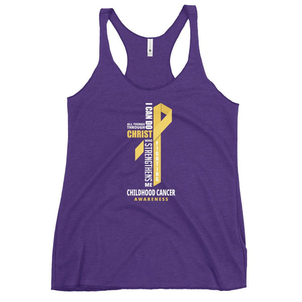 Women's Childhood Cancer Christ Tank Top - JohnVsGBMPurple RushXS