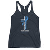 Women's Colon Cancer Christ Tank Top - JohnVsGBMVintage NavyXS