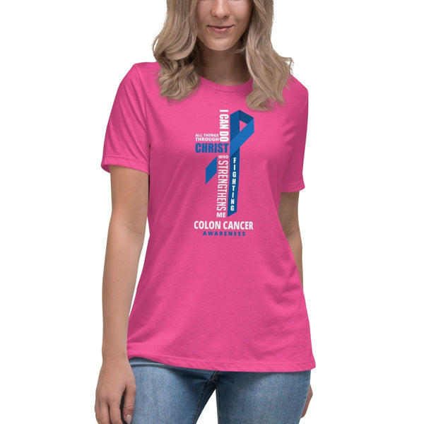 Women's Colon Cancer Through Christ Tee - JohnVsGBMBerryS