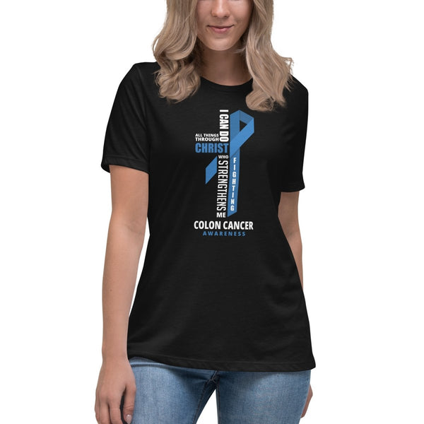 Women's Colon Cancer Through Christ Tee - JohnVsGBMBlackS