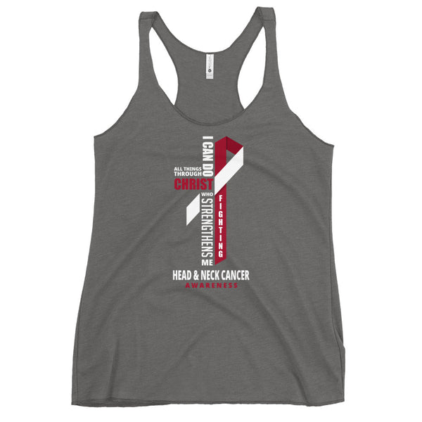 Women's Head and Neck Cancer Christ Tank Top - JohnVsGBMPremium HeatherXS