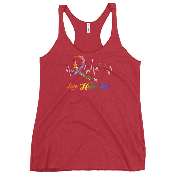 Women's Heart Beat Tank Top - JohnVsGBMVintage RedXS