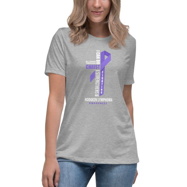 Women's Hodgkin's Through Christ Tee - JohnVsGBMAthletic HeatherS