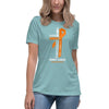 Women's Kidney Cancer Through Christ Tee - JohnVsGBMHeather Blue LagoonS