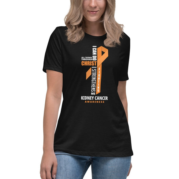 Women's Kidney Cancer Through Christ Tee - JohnVsGBMBlackS