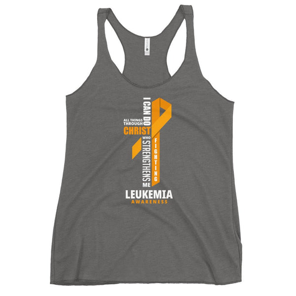 Women's Leukemia Christ Tank Top - JohnVsGBMPremium HeatherXS