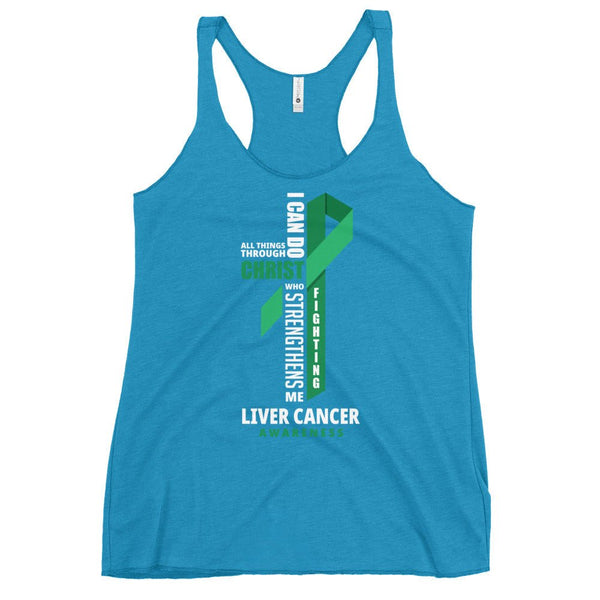 Women's Liver Cancer Christ Tank Top - JohnVsGBMVintage TurquoiseXS