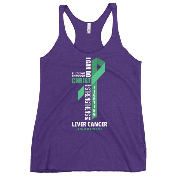 Women's Liver Cancer Christ Tank Top - JohnVsGBMPurple RushXS