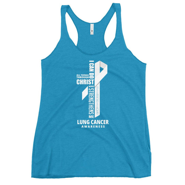 Women's Lung Cancer Christ Tank Top - JohnVsGBMVintage TurquoiseXS