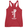 Women's Lung Cancer Christ Tank Top - JohnVsGBMVintage RedXS