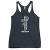 Women's Melanoma Cancer Christ Tank Top - JohnVsGBMVintage NavyXS