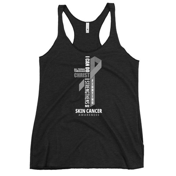 Women's Melanoma Cancer Christ Tank Top - JohnVsGBMVintage BlackXS
