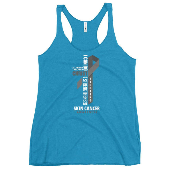 Women's Melanoma Cancer Christ Tank Top - JohnVsGBMVintage TurquoiseXS