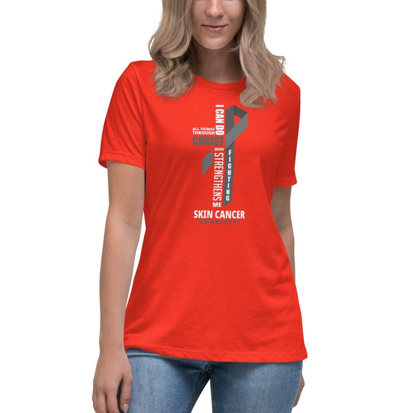 Women's Melanoma Through Christ Tee - JohnVsGBMPoppyS