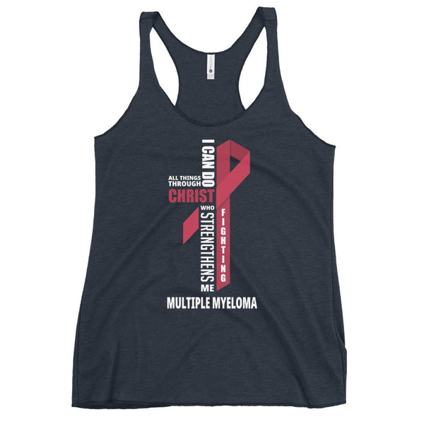 Women's Multiple Myeloma Christ Tank Top - JohnVsGBMVintage NavyXS