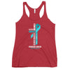 Women's Ovarian Cancer Christ Tank Top - JohnVsGBMVintage RedXS