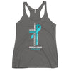 Women's Ovarian Cancer Christ Tank Top - JohnVsGBMPremium HeatherXS