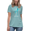 Women's Ovarian Cancer Through Christ Tee - JohnVsGBMHeather Blue LagoonS