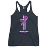 Women's Pancreatic Cancer Christ Tank Top - JohnVsGBMVintage NavyXS