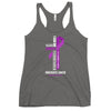 Women's Pancreatic Cancer Christ Tank Top - JohnVsGBMPremium HeatherXS