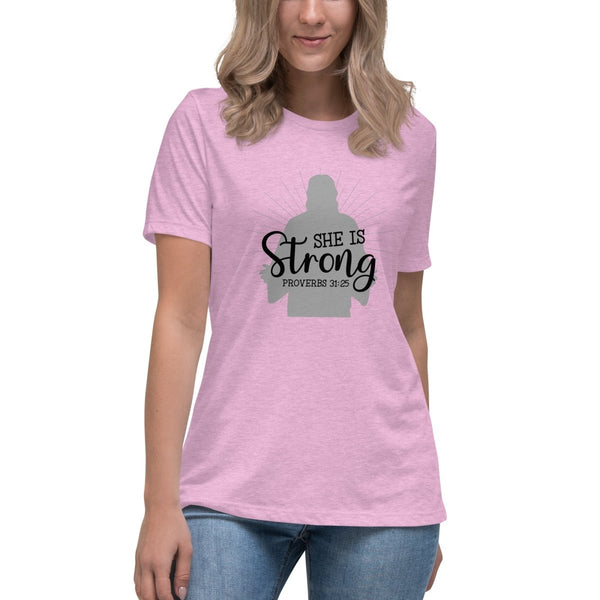 Women's She is Strong Tee - JohnVsGBMHeather Prism LilacS