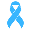 Bold light blue Prostate Cancer awareness ribbon with the word ‘ALL’ in front, symbolizing support for all Prostate Cancer fighters, survivors, and advocates.