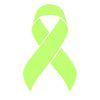 Bold lime green Non-Hodgkin's Lymphoma awareness ribbon with the word ‘ALL’ in front, symbolizing support for all Non-Hodgkin's Lymphoma fighters, survivors, and advocates."