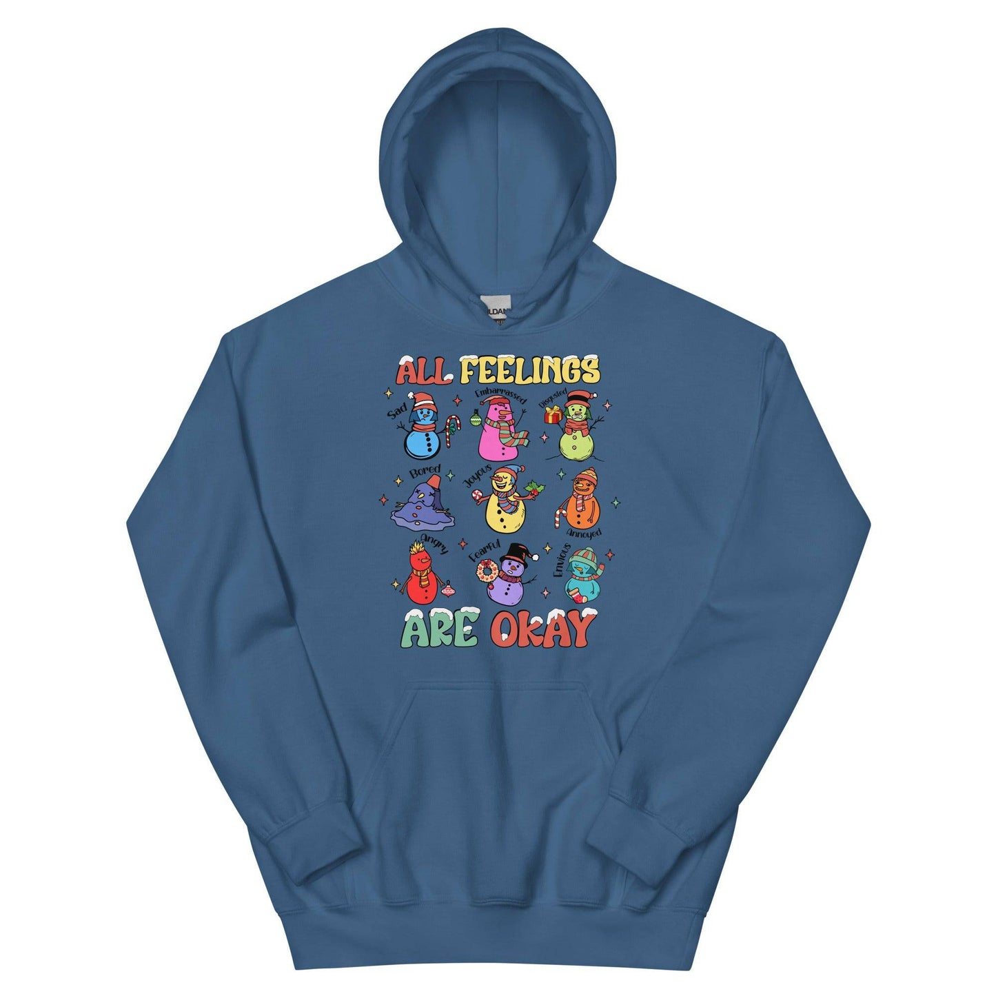 All Feelings are Ok Hoodie - JohnVsGBMIndigo BlueS