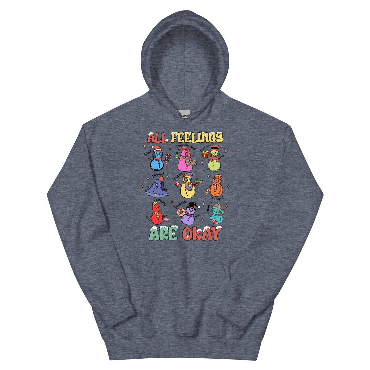 All Feelings are Ok Hoodie - JohnVsGBMHeather Sport Dark NavyS