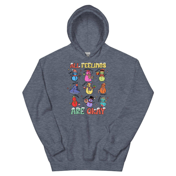 All Feelings are Ok Hoodie - JohnVsGBMHeather Sport Dark NavyS