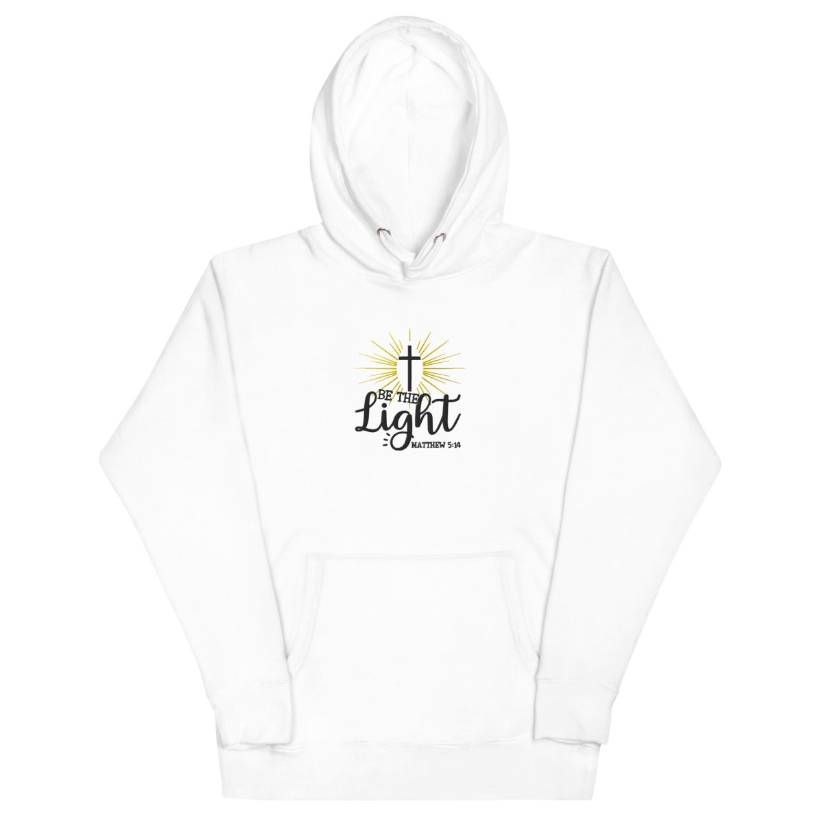 Be The Light Hoodie (Hand Embroidered) - JohnVsGBMWhiteS