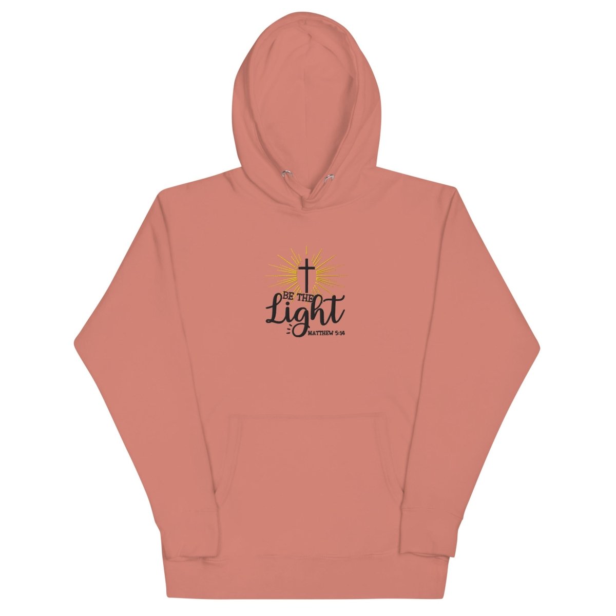 Be The Light Hoodie (Hand Embroidered) - JohnVsGBMDusty RoseS