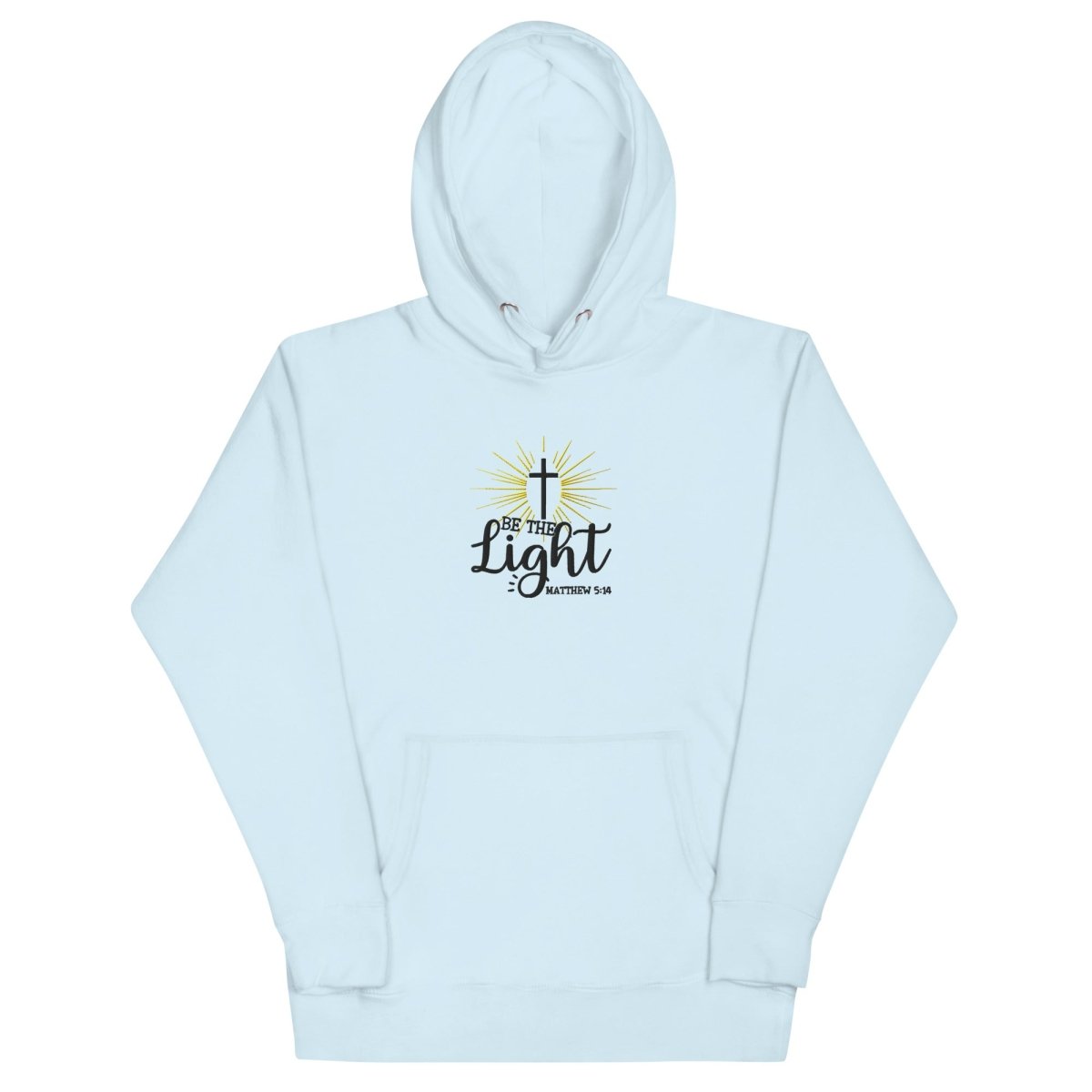 Be The Light Hoodie (Hand Embroidered) - JohnVsGBMSky BlueS